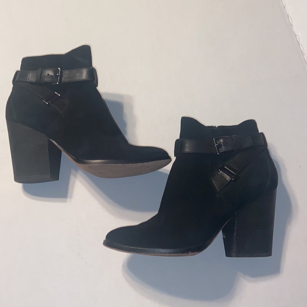 Cole Haan black suede boots size 8B